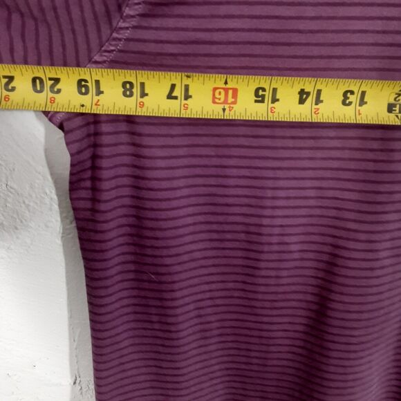 Vineyard Vines Island Polo Mens S Purple Striped Short Sleeve Shirt Pima Cotton - Picture 6 of 7